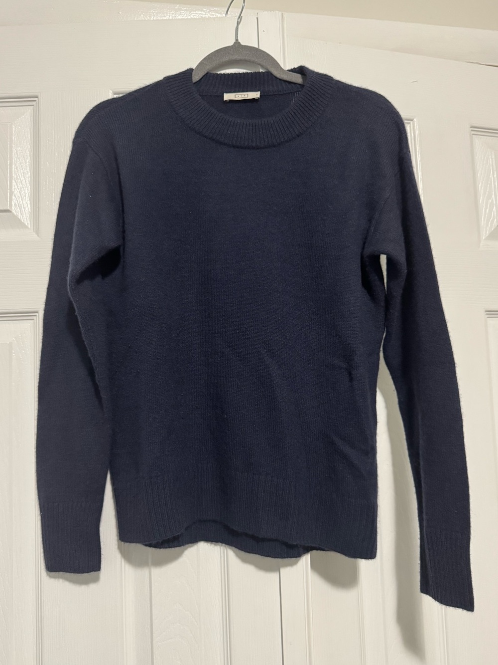 AYR Navy Crewneck Sweater 100% Cashmere